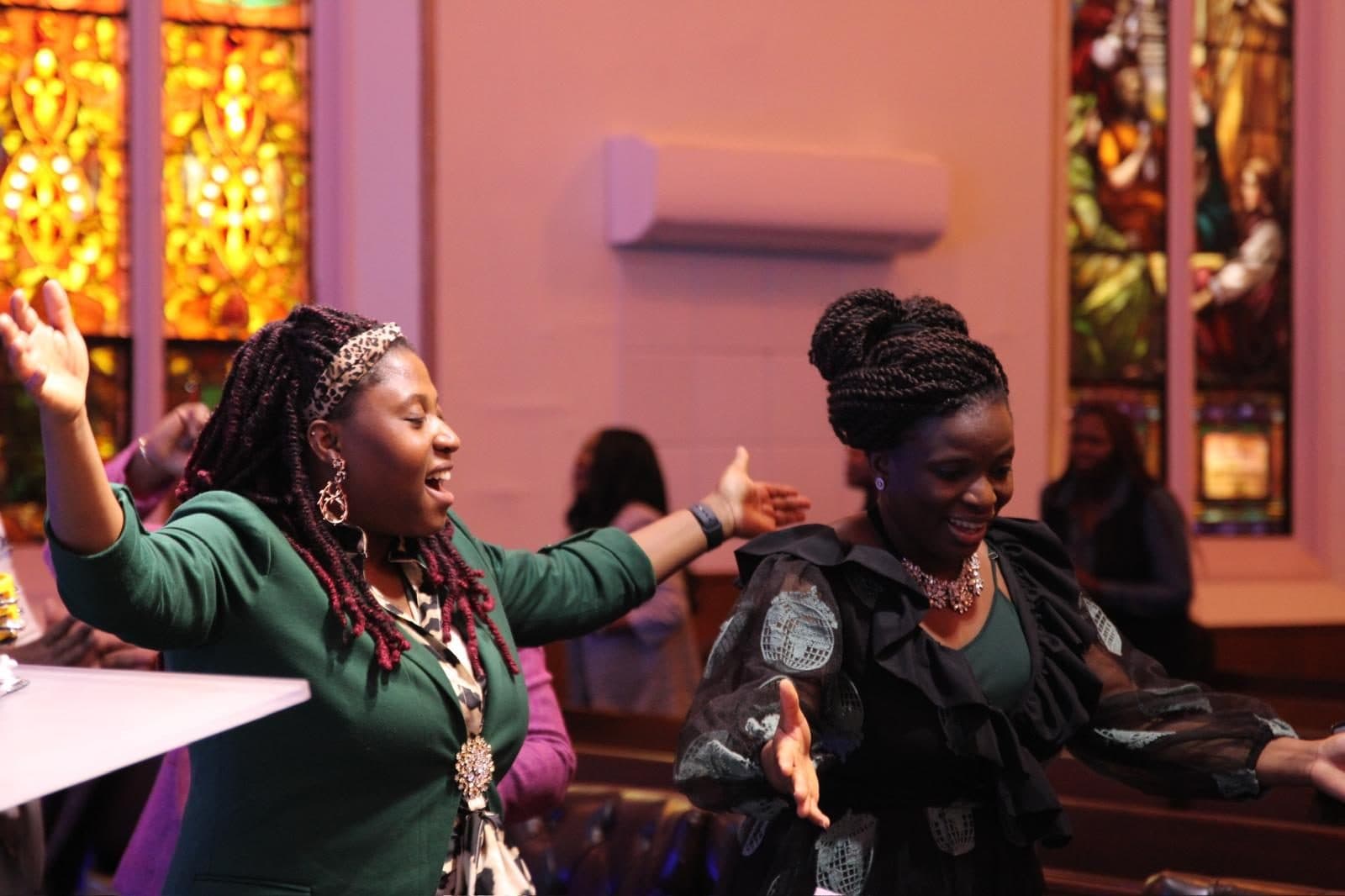 Rejoicing in the pews